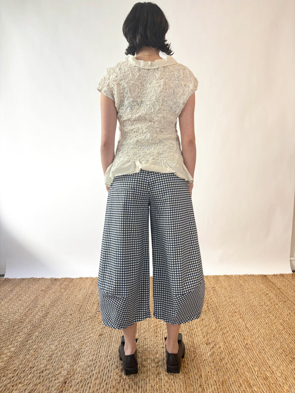 Nova Denim Blue Gingham Check