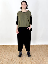 Maja Caper Black Patch Top