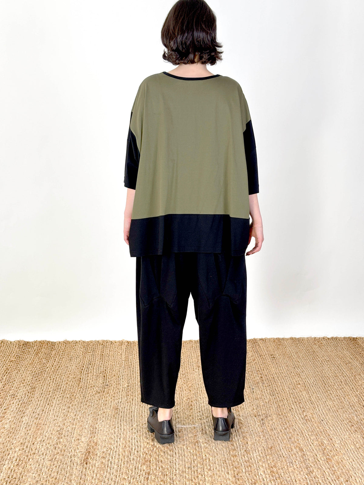 Maja Caper Black Patch Top