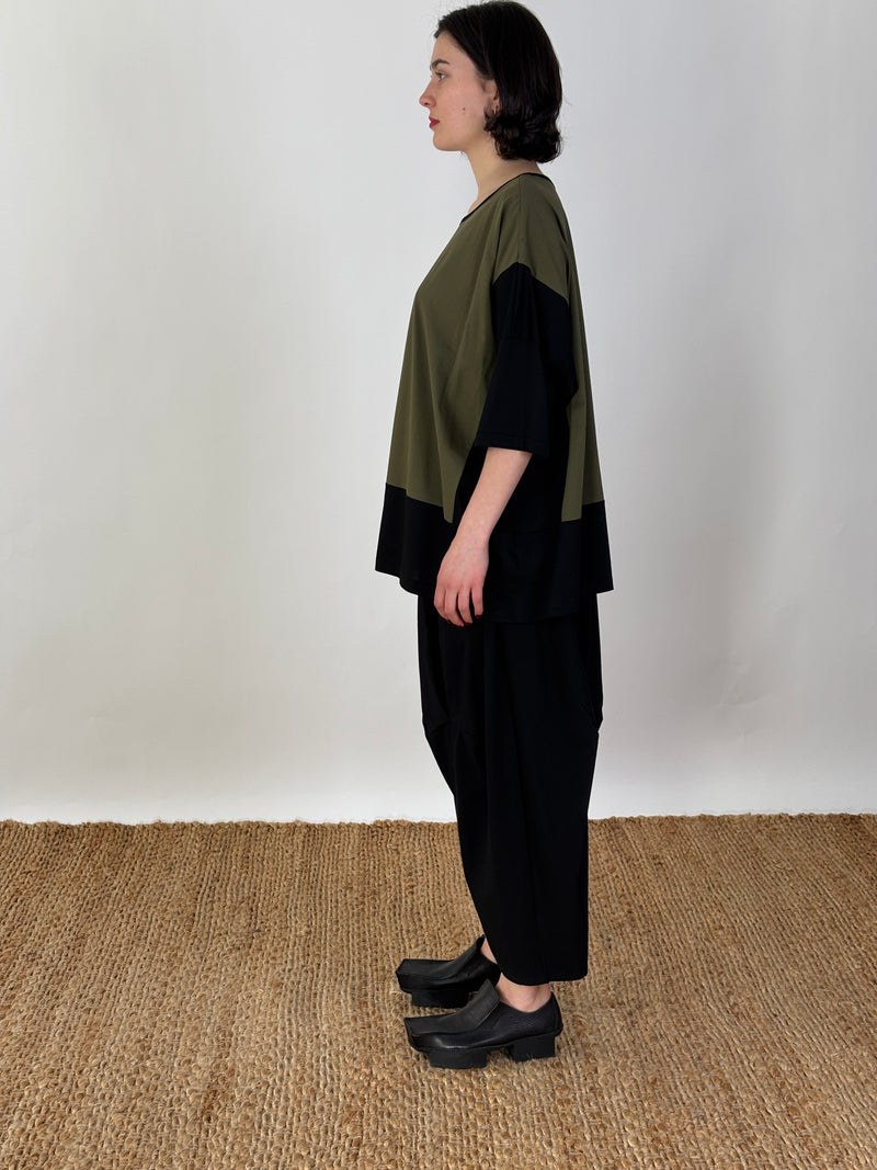 Maja Caper Black Patch Top