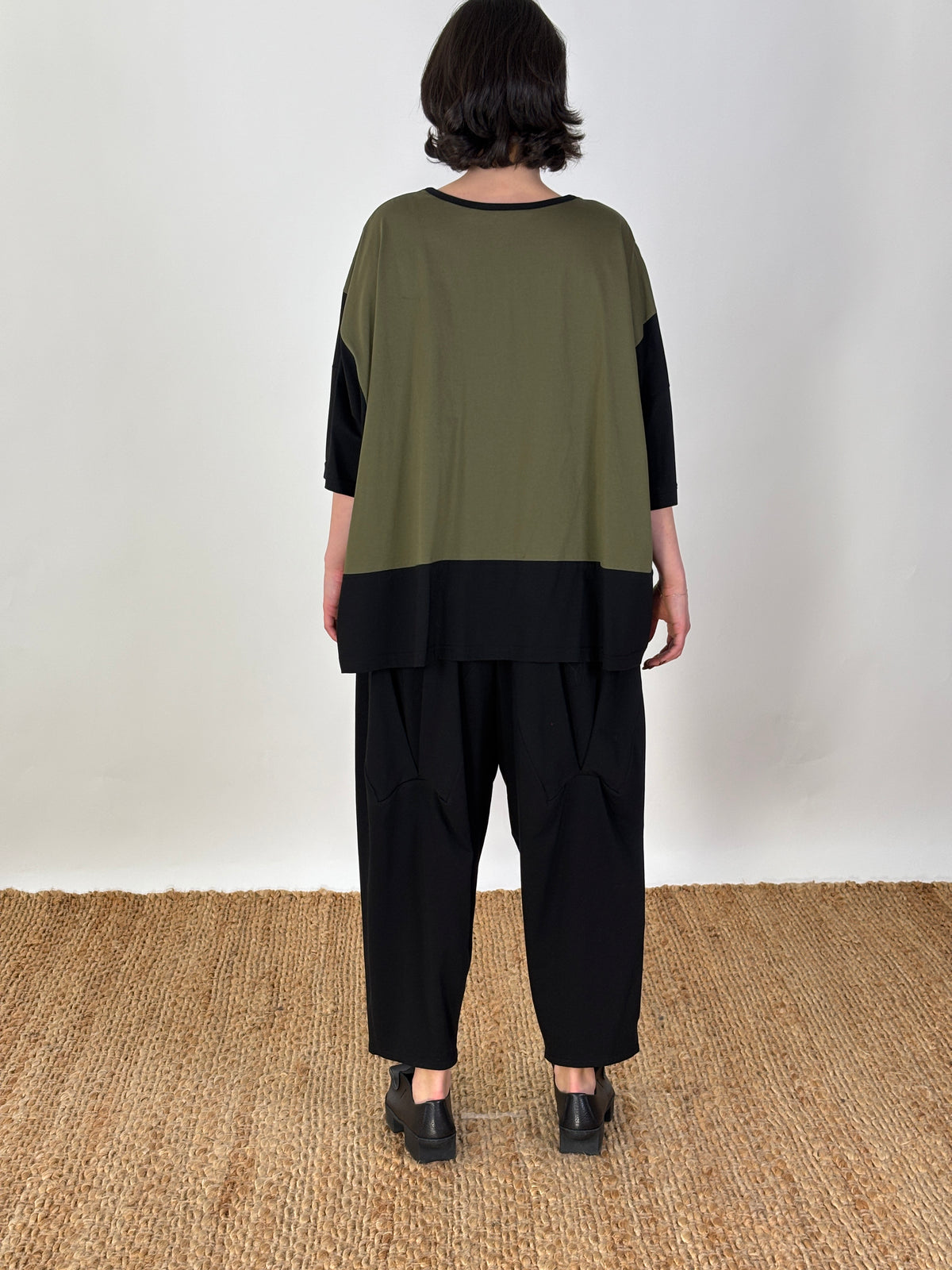 Maja Caper Black Patch Top