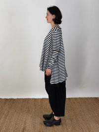 A Big T-Shirt- Black&White Stripe