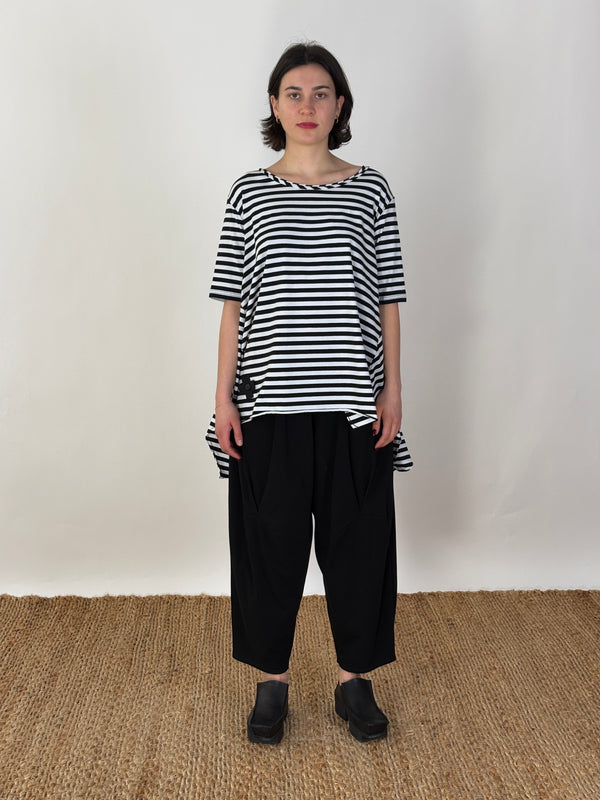 A Big T-Shirt- Black&White Stripe