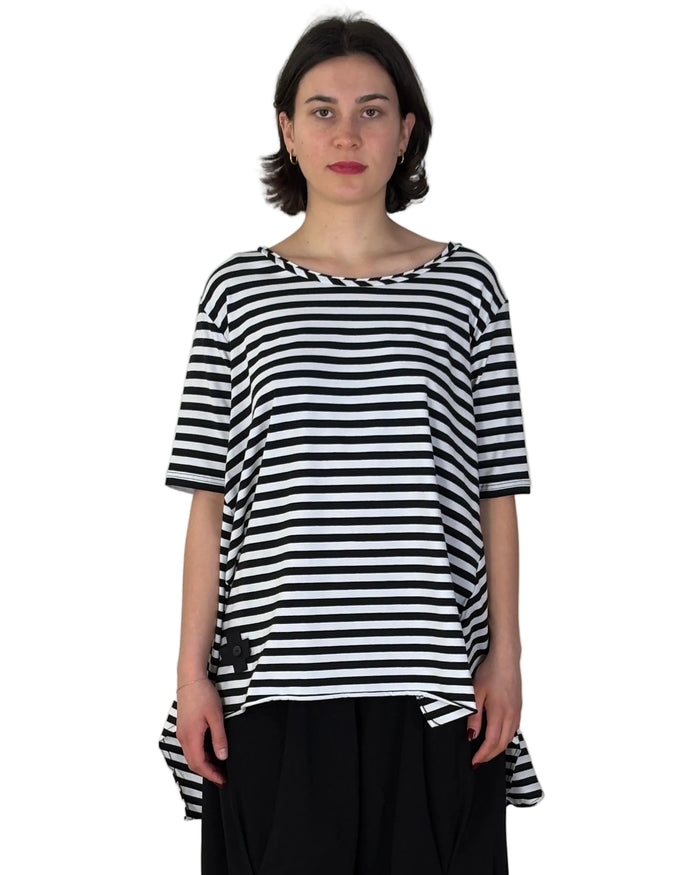 A Big T-Shirt- Black&White Stripe