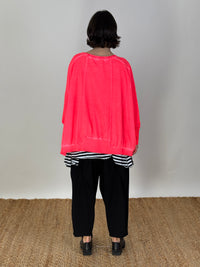 Wide Long Jacket- Coral