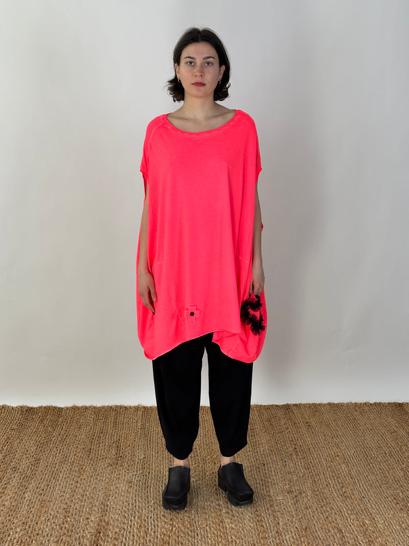 Balloon Shirt- Coral