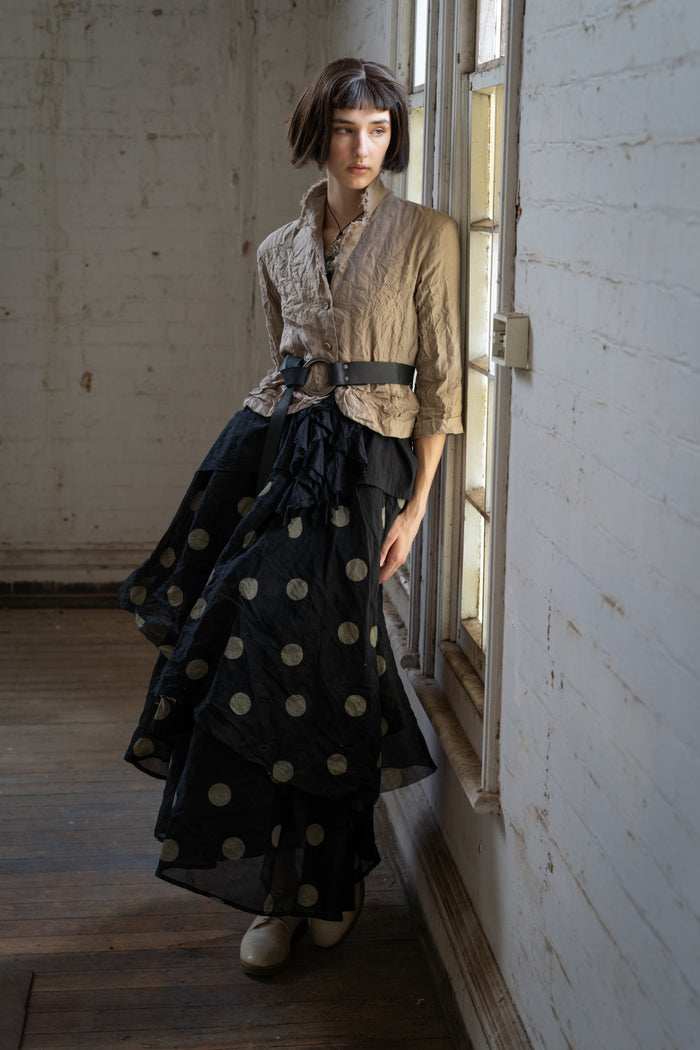 Dotto Layer Skirt Black