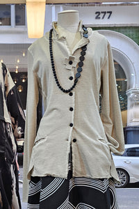A Sweat Blazer in Greige 8044