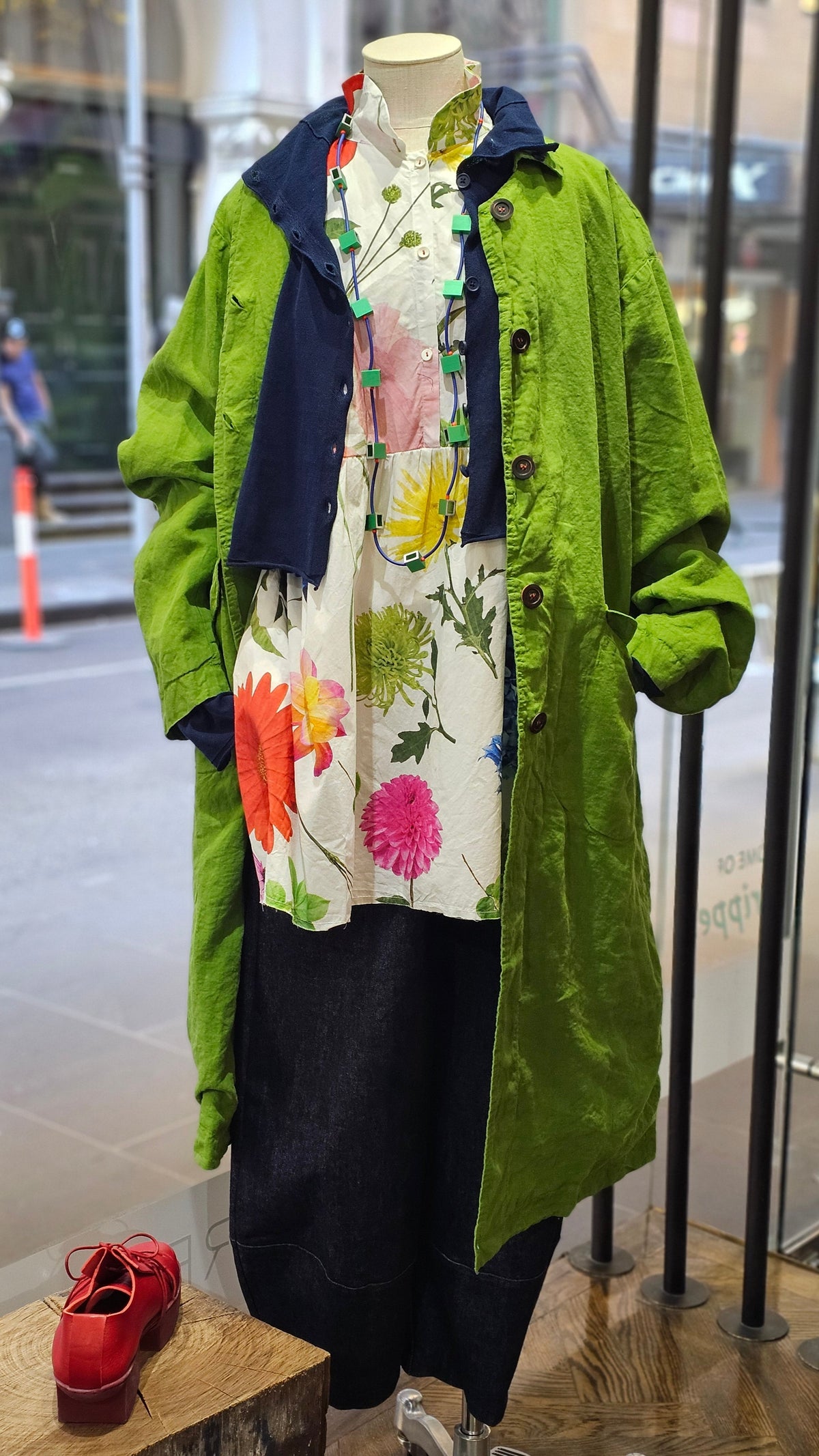 Camila Coat Grass