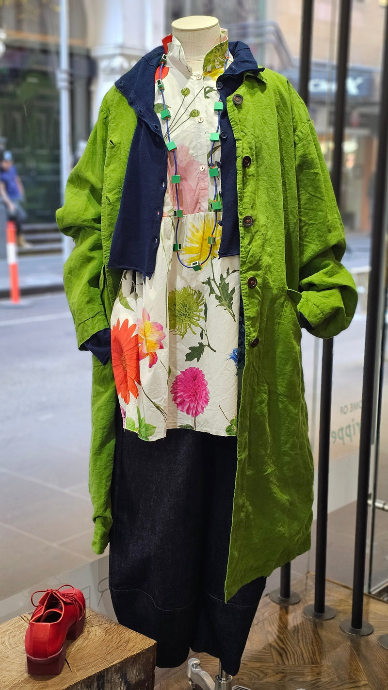 Camila Coat Grass