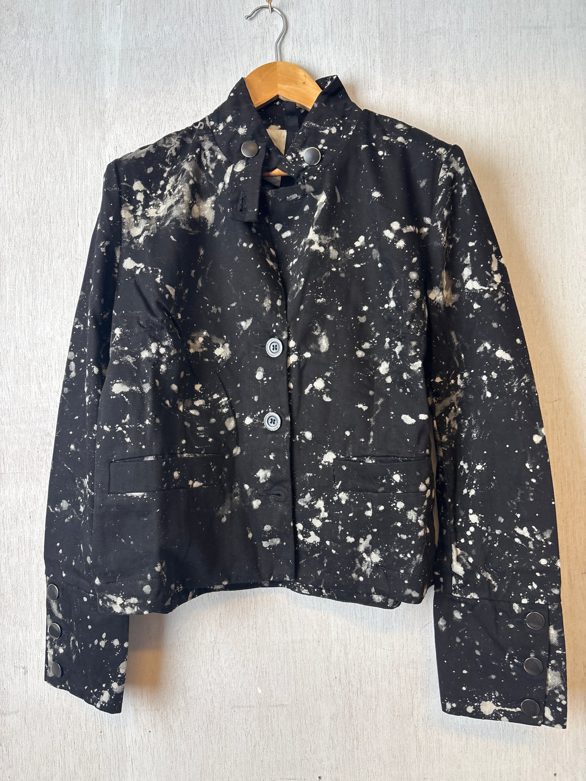 Zhana Jacket Black & White Splash