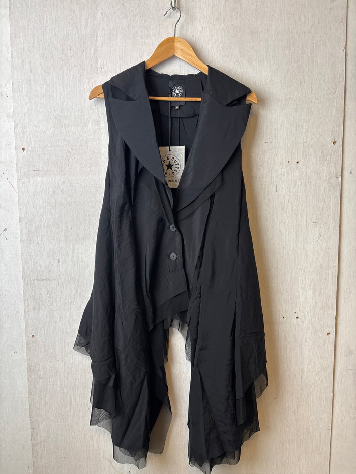 Senna Black Vest