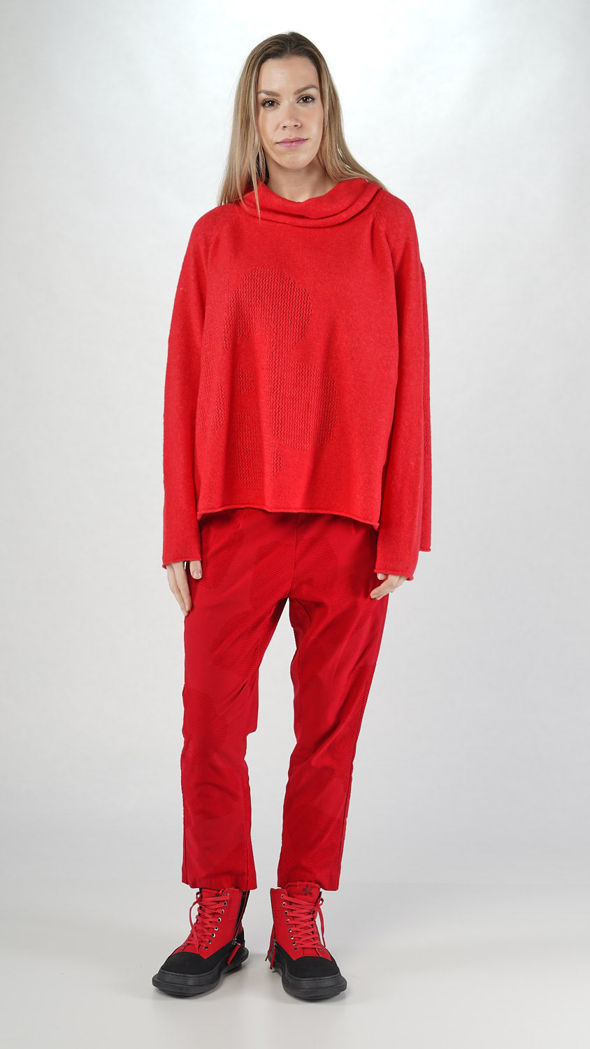 327 0701 Flowerfull Pullover in Rose