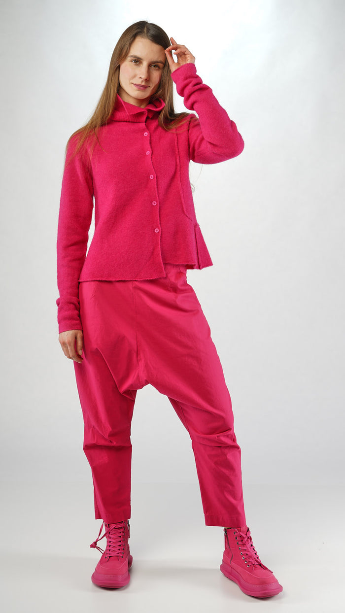 332 7104 Asymm Cardigan in Lotus