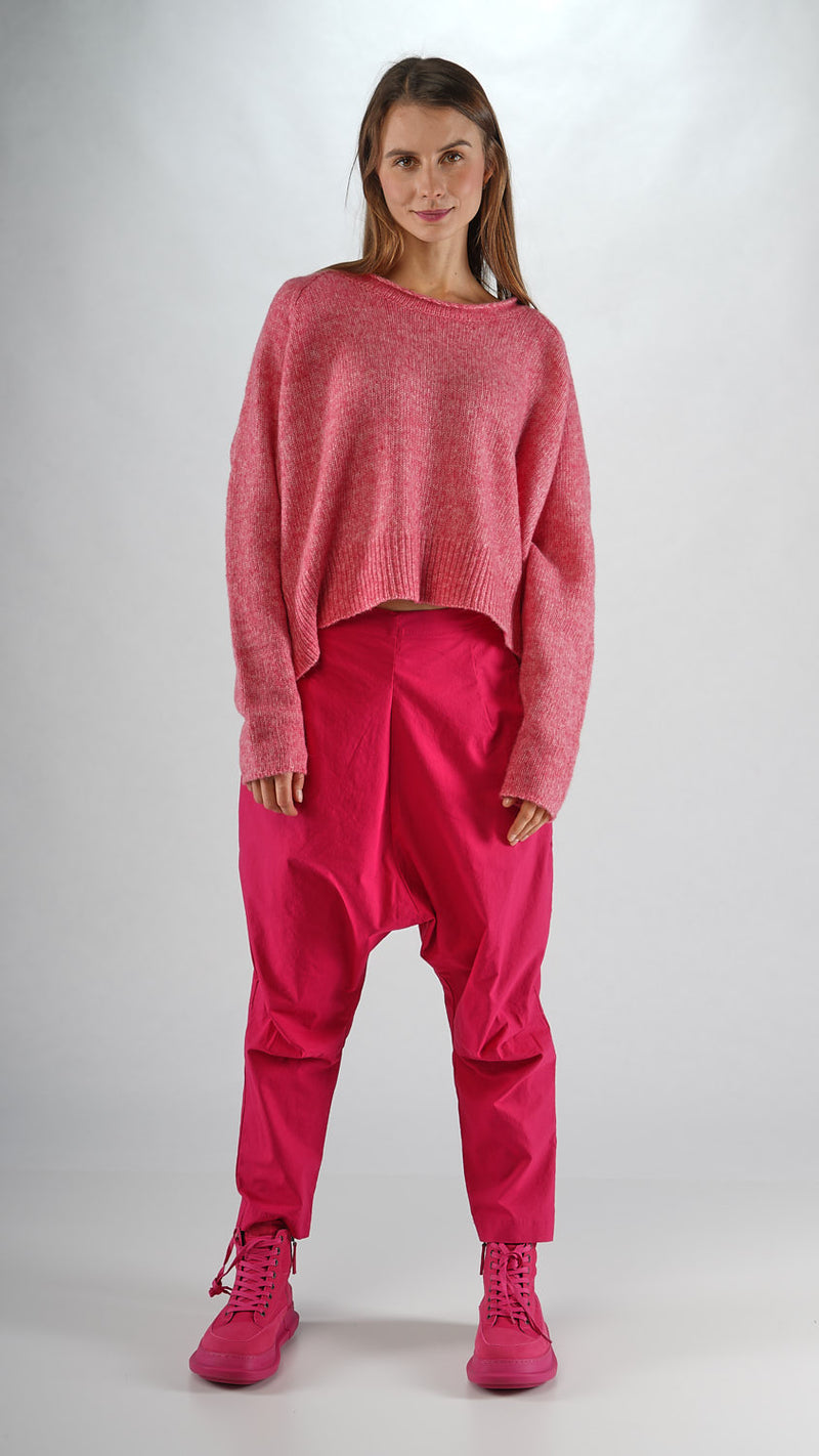 348 0702 Lotus Crop Pullover