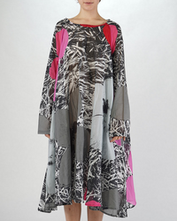 360 0905 Tea Smock in Pink Garden
