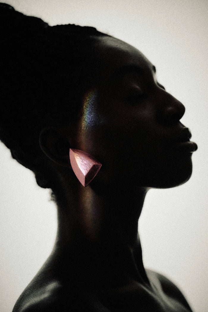 Polar Earclips in Rose