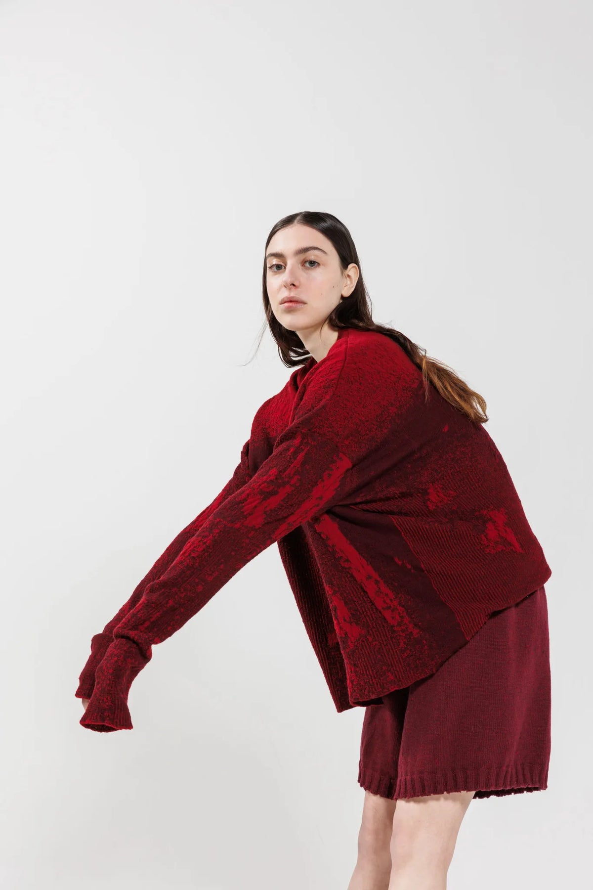 Red Angie Boxy Pull-Over  SN-1868