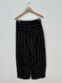 Alpha Black Pinstripe Pant