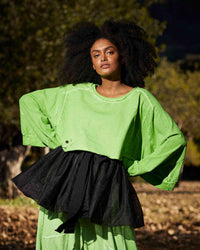 New Wide Short Sweat Pistachio