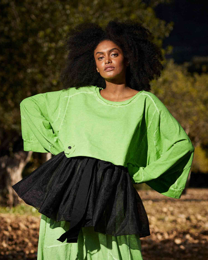 New Wide Short Sweat Pistachio