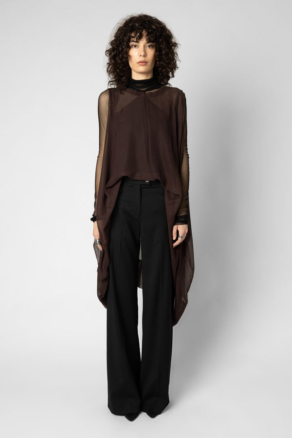 Banded Oblique - Chocolate