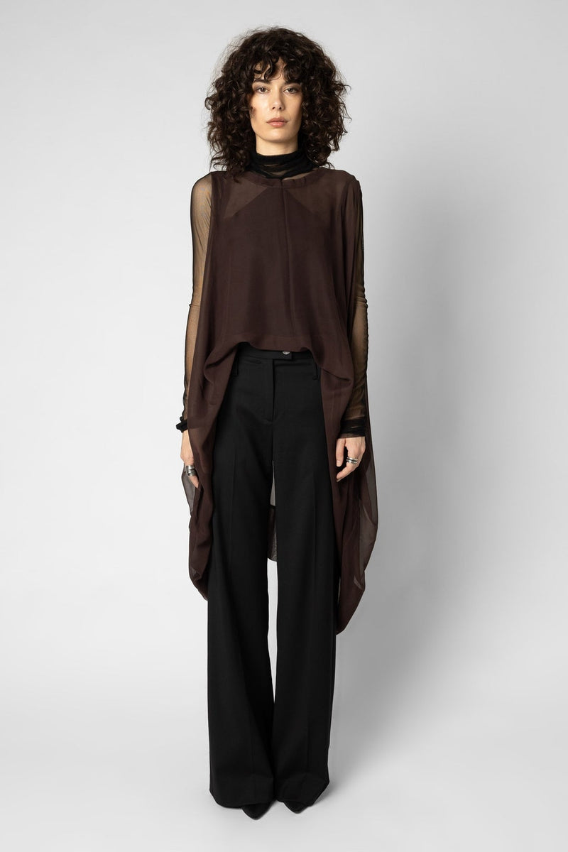 Banded Oblique - Chocolate