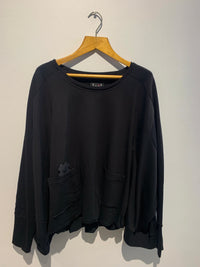 A New Wide Short Sweat- Black