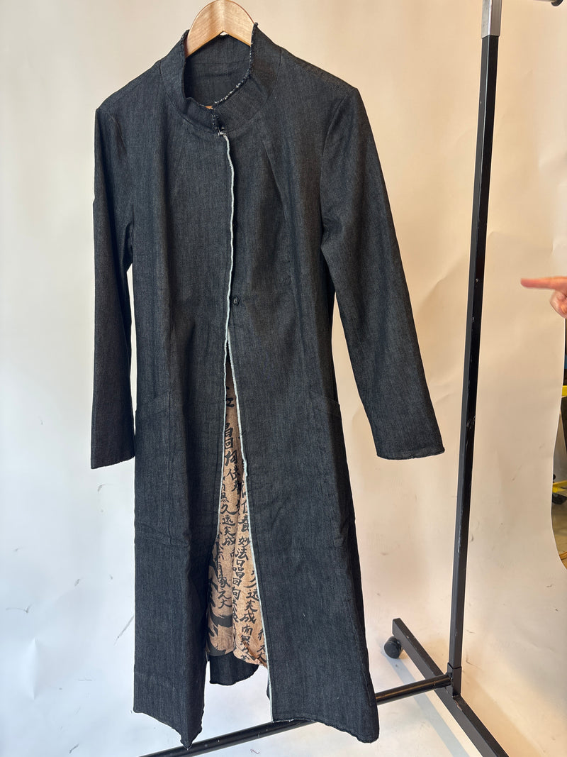 Onmitsu Coat Black Denim