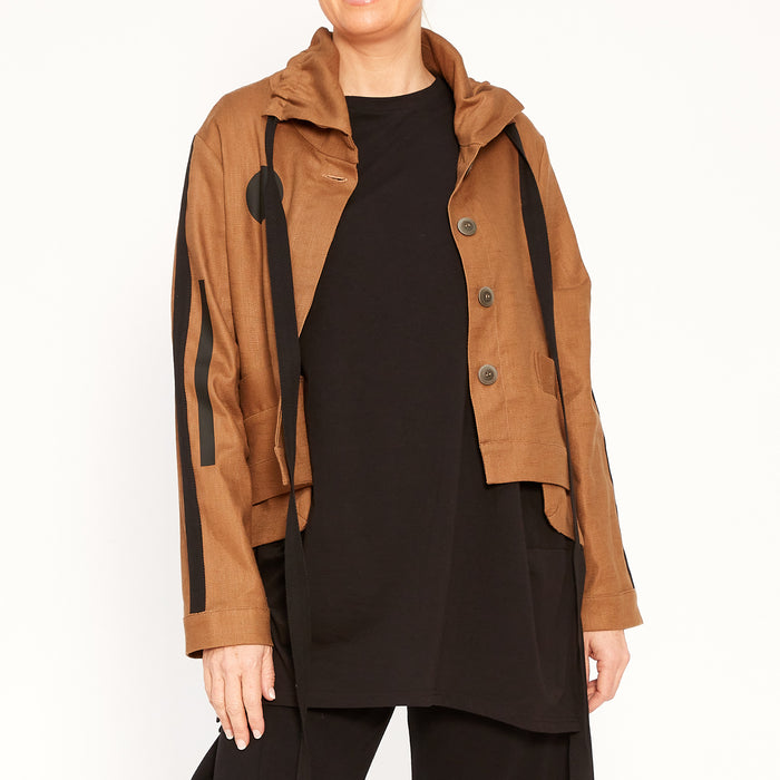 Zoe Umbra Linen Jacket