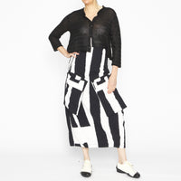 Black Stripe Cardigan