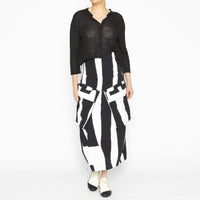 Black Stripe Cardigan