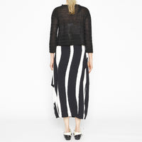 Black Stripe Cardigan