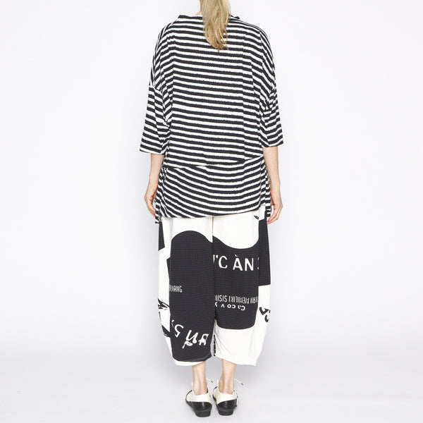 Black Print Trousers