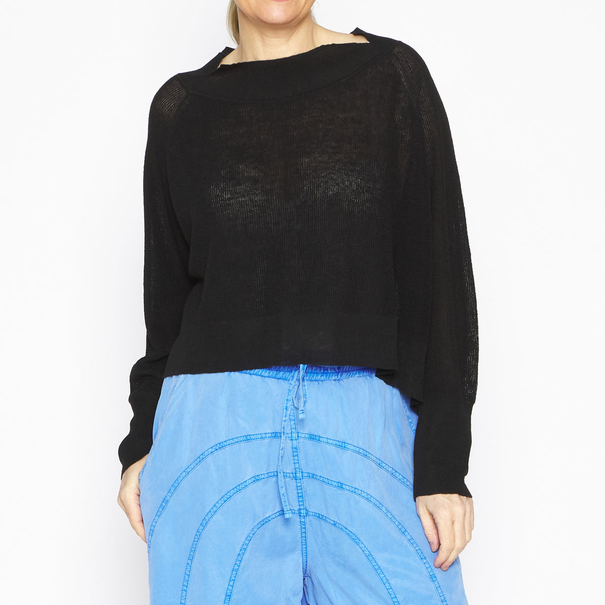 Black Knit Pullover