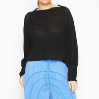 Black Knit Pullover