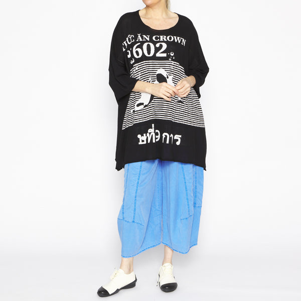 Black Ivory Jacquard Tunic