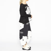 Pullover Black Ivory Jacquard