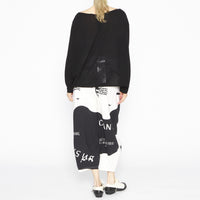 Pullover Black Ivory Jacquard