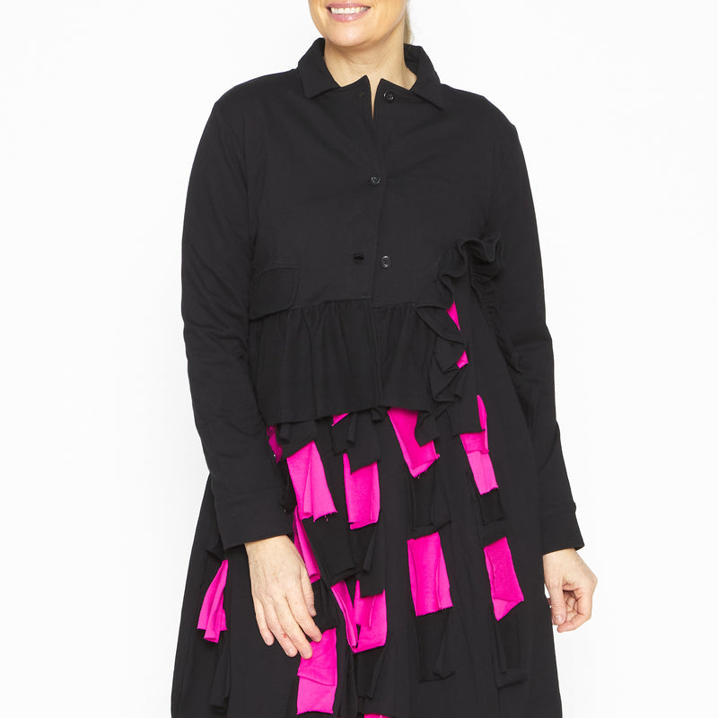Giulia Black w/ Fuchsia Dress