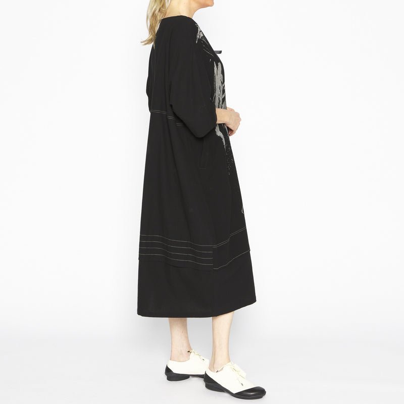 MU251428- Gertrudis Dress Black Beige