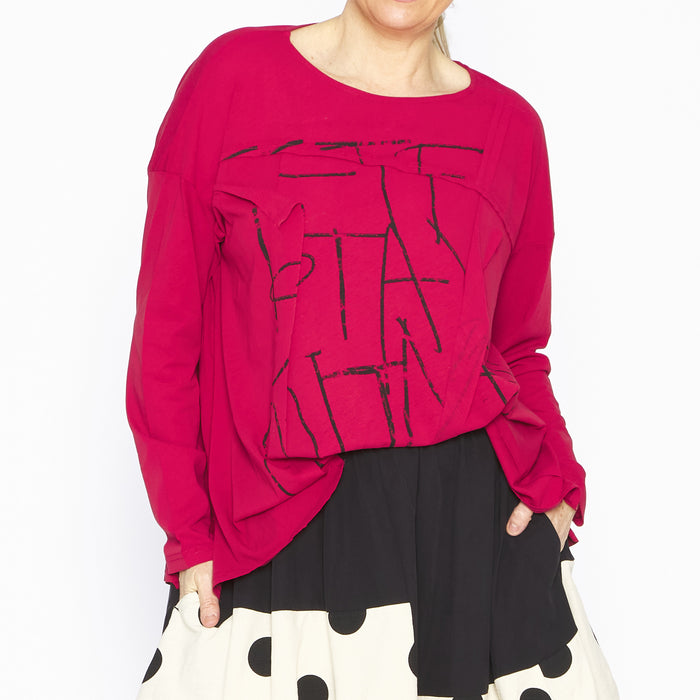 MU251033 Calista Swing Top Red Black