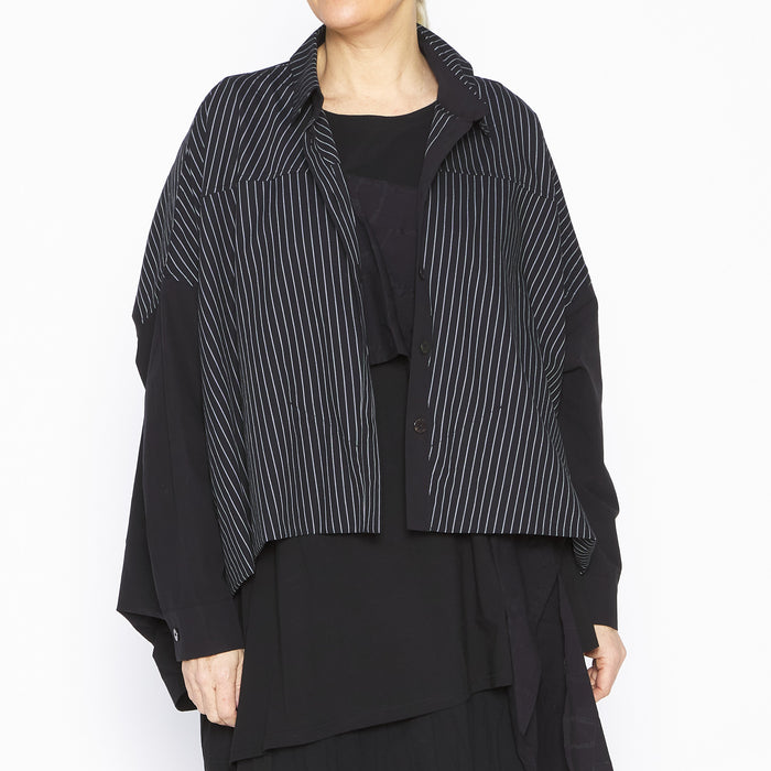 MU251630- Calissa Shirt Black & Natural
