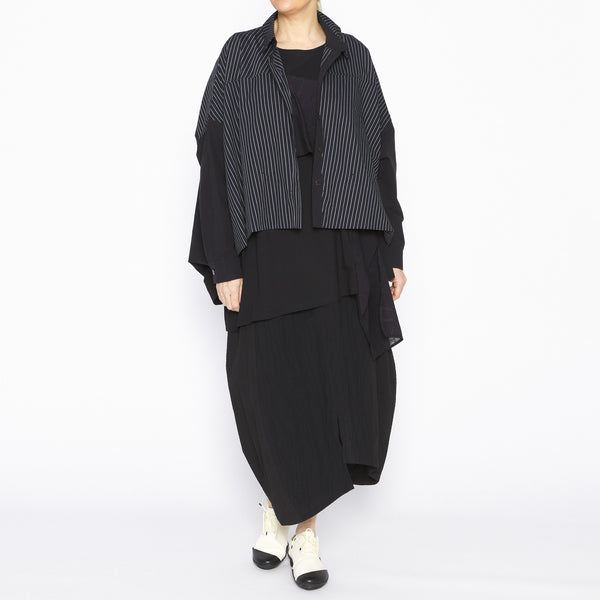 MU251630- Calissa Shirt Black & Natural