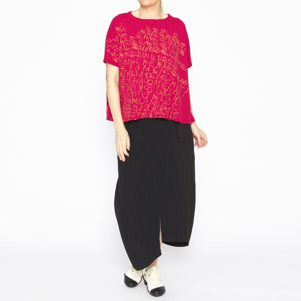 MU251028- Aveline Swing Tee Red Orange