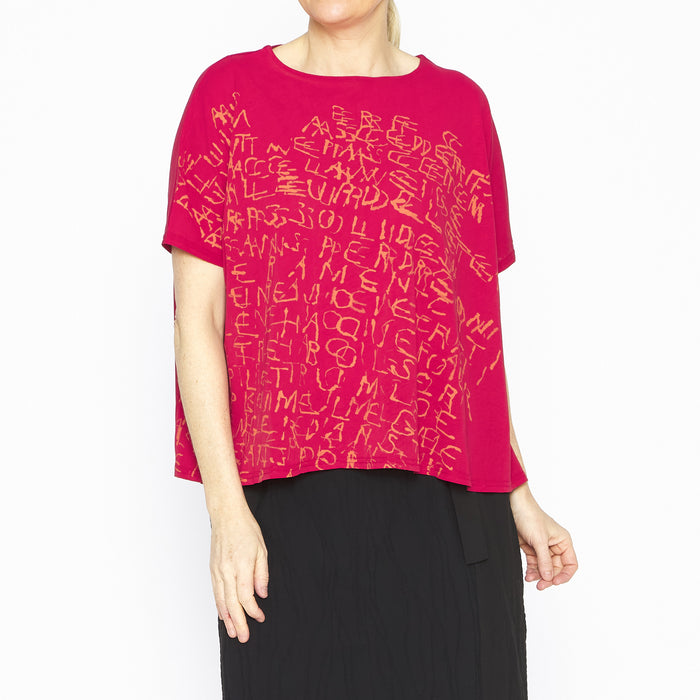 MU251028- Aveline Swing Tee Red Orange