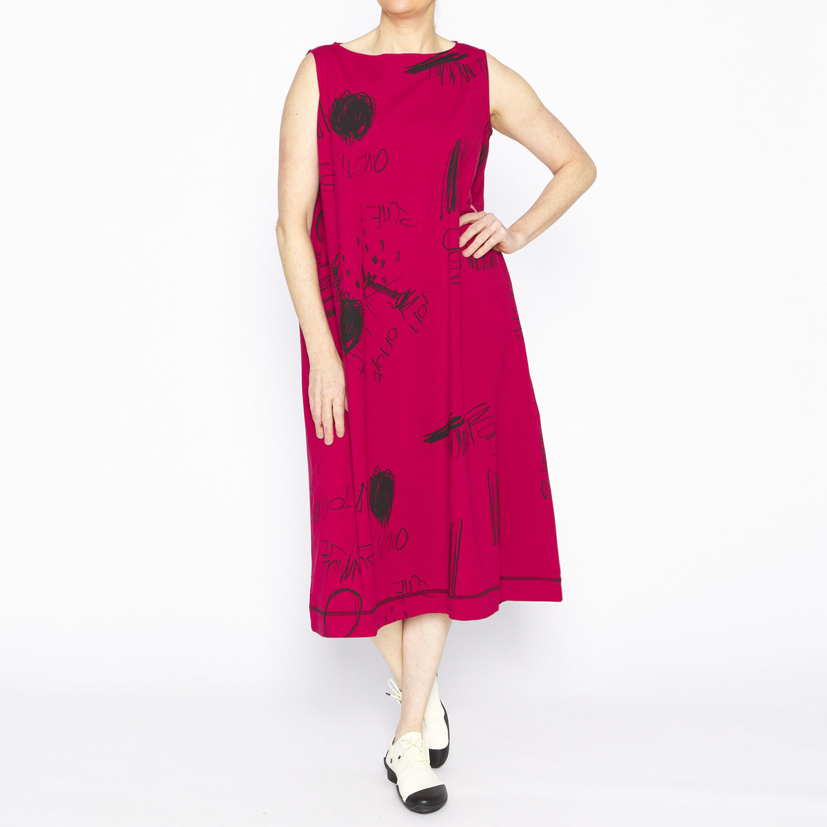 MU251043- Marlowe Dress Red Black