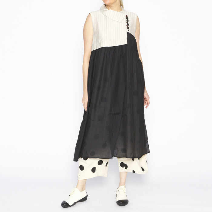 MU251631- Delphine Dress Natural & Black