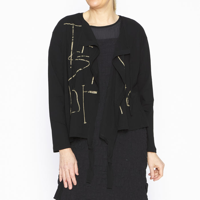 MU251034 Danica Cardigan Black Beige