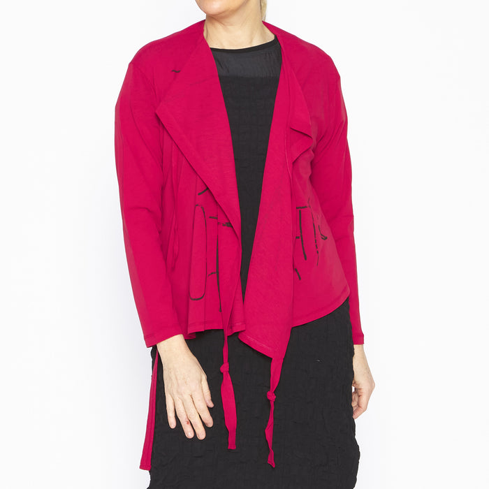 MU251034 Danica Cardigan Red Black